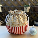 まんまる　巾着　ポーチ　ポップコーン🍿