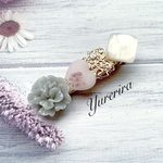 SALE✧︎*。ペールピンクのハートヘアクリップ✧︎*。