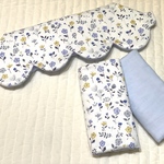 残り1セット　北欧　エルゴ　花柄　ブルー　抱っこ紐カバー