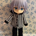黒ストライプパーカー オビツ１１服 ねんどろいどどーる