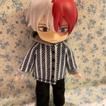 青ストライプパーカー オビツ１１服 ねんどろいどどーる