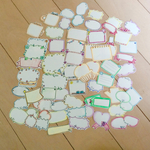 コメント枠 吹き出し Ｂ フレークシール ハンドメイド