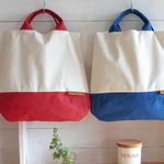しずく　レッド　ブルー　帆布