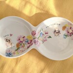 ペット食器ツインプレート　ダックスフンド　小型犬　
