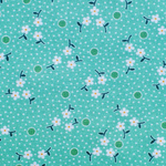 USAファブリック　Darlene's Favorites Tiny Flowers And Dots Aloe(2枚のカットクロスセットです)