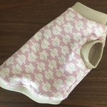 犬服 SSサイズ完成品 オバケ柄ピンク 