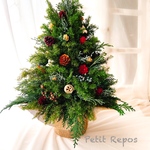 2021クリスマスツリー(木の実)(プリザーブドフラワー)