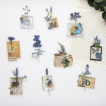 海外フレークシール　collage flowers #4　30枚