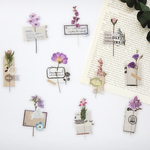 海外フレークシール　collage flowers #5　30枚