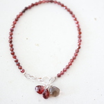 SILVER925 garnet bracelet[br3835]