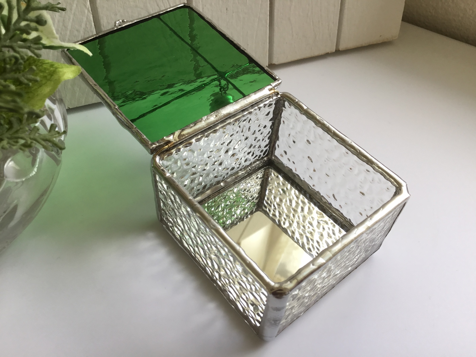 ステンドグラス　ガラス　小物入れ ステンドグラス・小物入れ2個セット 210 その他インテリア雑貨