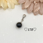 一粒シンプルネックレスチャーム　モリオン
