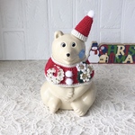 再販④しろくま貯金箱 クリスマス🎄2点セット