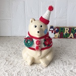 再販しろくま貯金箱 クリスマス2点セット ホワイト