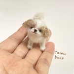 ミニチュア モールアート シーズー ちゃん テディベア モールベア Tamubear 