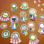 フレークシール　THANK YOU ロゼット