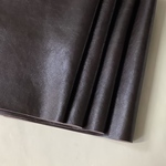 ヤギ革　ダークブラウン　焦茶　約30×50㎝くらい　4枚パック ハギレセット レザー レザークラフト 皮革 革細工 ハンドメイド 革小物 タグ　バッグ　持ち手　などに  