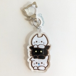 ねこねこねこアクリルキーホルダー