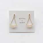 天然石：stone triangle pierce