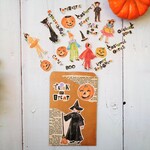 Marbleセレクト・封筒コラージュ・ハロウィンA・フレークシールなど60pics