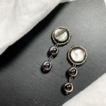黒蝶貝 シルバー ピアス . イヤリング