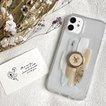 色の変更OK＊リング付き＊ニュアンスiPhoneケース