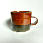 軽くて大きい２色のマグカップ(茶・こげ茶)【再販】　飴釉 / 電動ろくろ / 白土 / 陶器