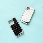 【iPhone】文具柄 強化ガラススマホケース