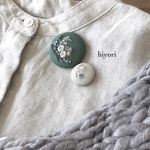 刺繍ブローチ　2個セット