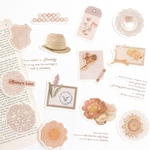 コラージュ フレークシール 50枚set《antique pink》 [F254]