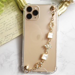 102. キーリングハンガー　スマホケース　iPhoneケース　ストラップ　全機種　スマホチェーン　スマホリング　キーリング　キーリングチェーン　アンティーク　ゴールド