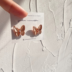 【濃いめピンクゴールド】(1.5cm)うるつや蝶々🦋