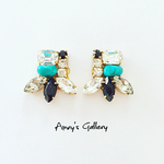 ターコイズビジュー＊ピアス/イヤリング