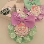 モロッカン柄♡グリーン♡マタニティーロゼット
