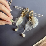 組み合わせ自由♢ Angel's wing ×淡水パール♢earring or pierce