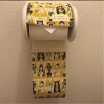 北欧サーカス黄＊トイレットペーパーカバー