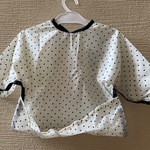 M様　特注品　ドットお食事エプロン（長袖,半袖）