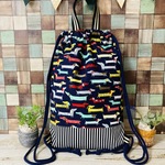 ☆サイズオーダー☆　ダックスフンドさん　ナップサック　入園入学　