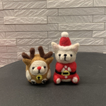 サンタに変身フレブルちゃん　羊毛フェルト