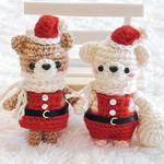 くまちゃんとわんちゃんサンタset🎅