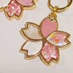 桜のバッグチャーム(濃)