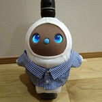 ラボット服 / ブルー・前開き襟付きシャツ