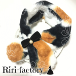 【1個限定💕】オシャレ✨三毛猫🐈の あったかネックウォーマー😸