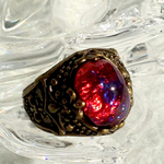 B級品。。。真紅の魔力ドラゴンズブレス リング(金古美)