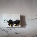 Contemporary  black Pierce （Earring）·˖✶