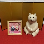 [再販] しろくま貯金箱  ひな祭り お雛様額 