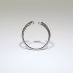 リングにもなるイヤーカフ 2WAY 「収束と発散」シャイニー 純チタン製