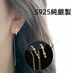 S925純銀製　14kgp 繊細　菱形　アメリカンピアス