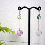 ふたつのしゃぼん ピアス / イヤリング