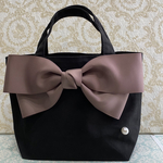 [送料無料]ビッグリボントート リボンバッグ トートバッグ 選べるリボンカラー